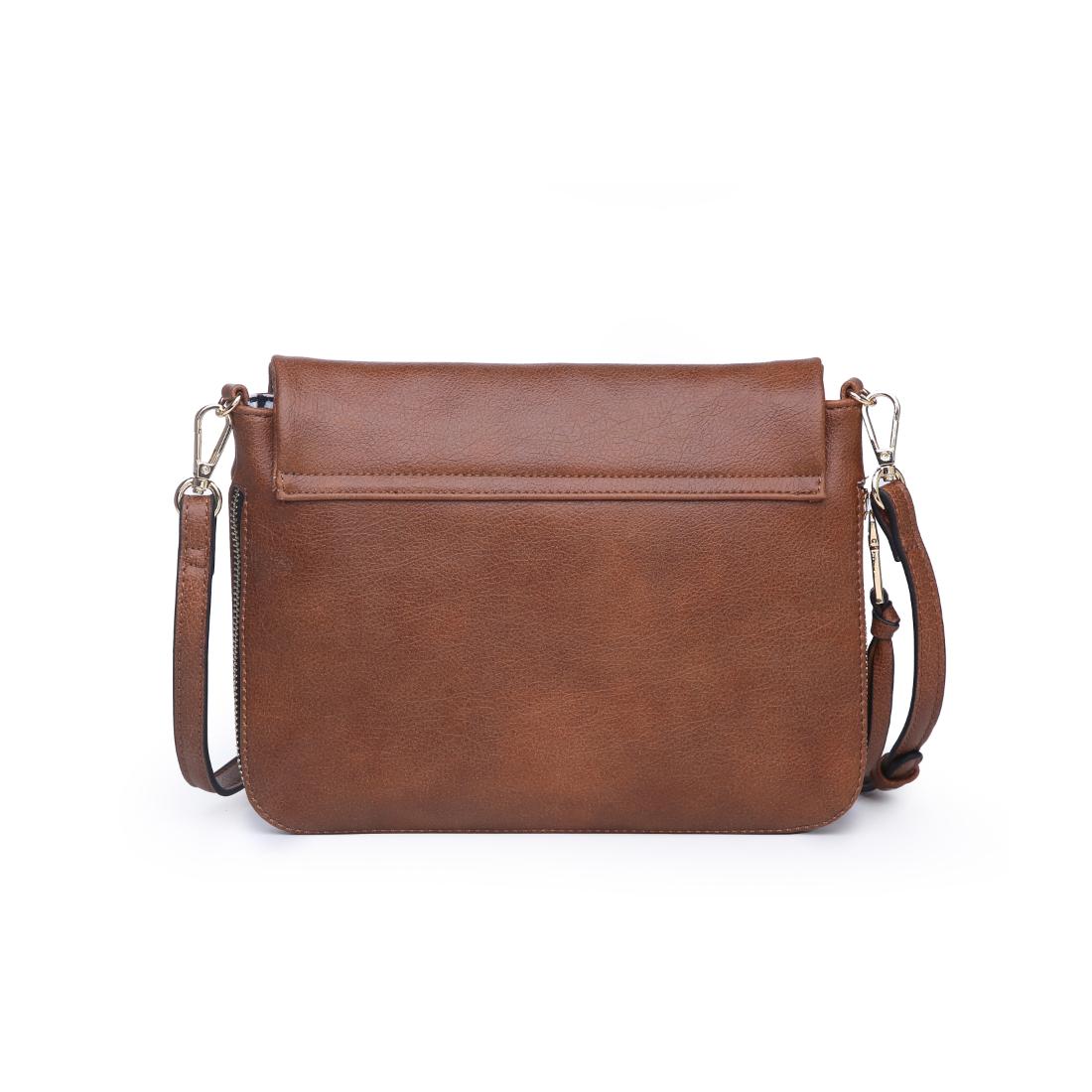 Product Image of Moda Luxe Easy Foldover Crossbody 842017141525 View 3 | Cognac