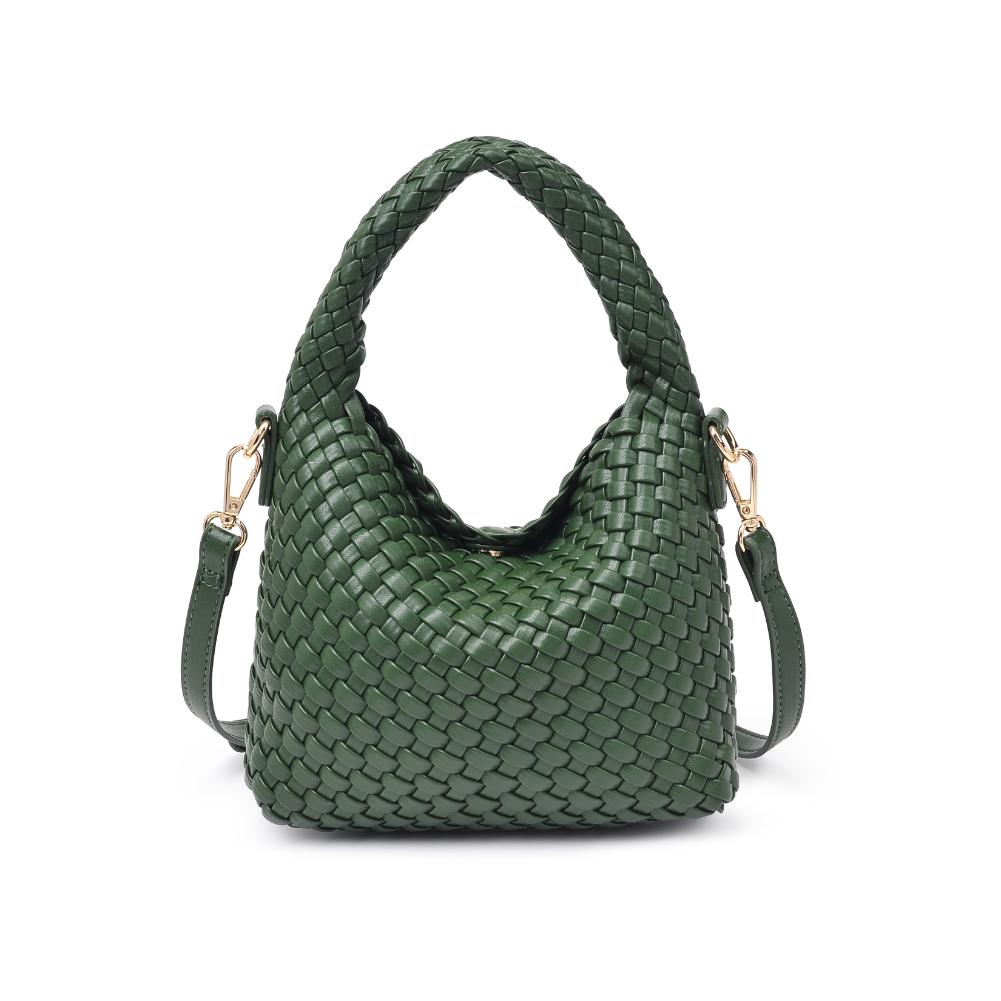 Woman wearing Forest Moda Luxe Jessamine Crossbody 842017135692 View 5 | Forest