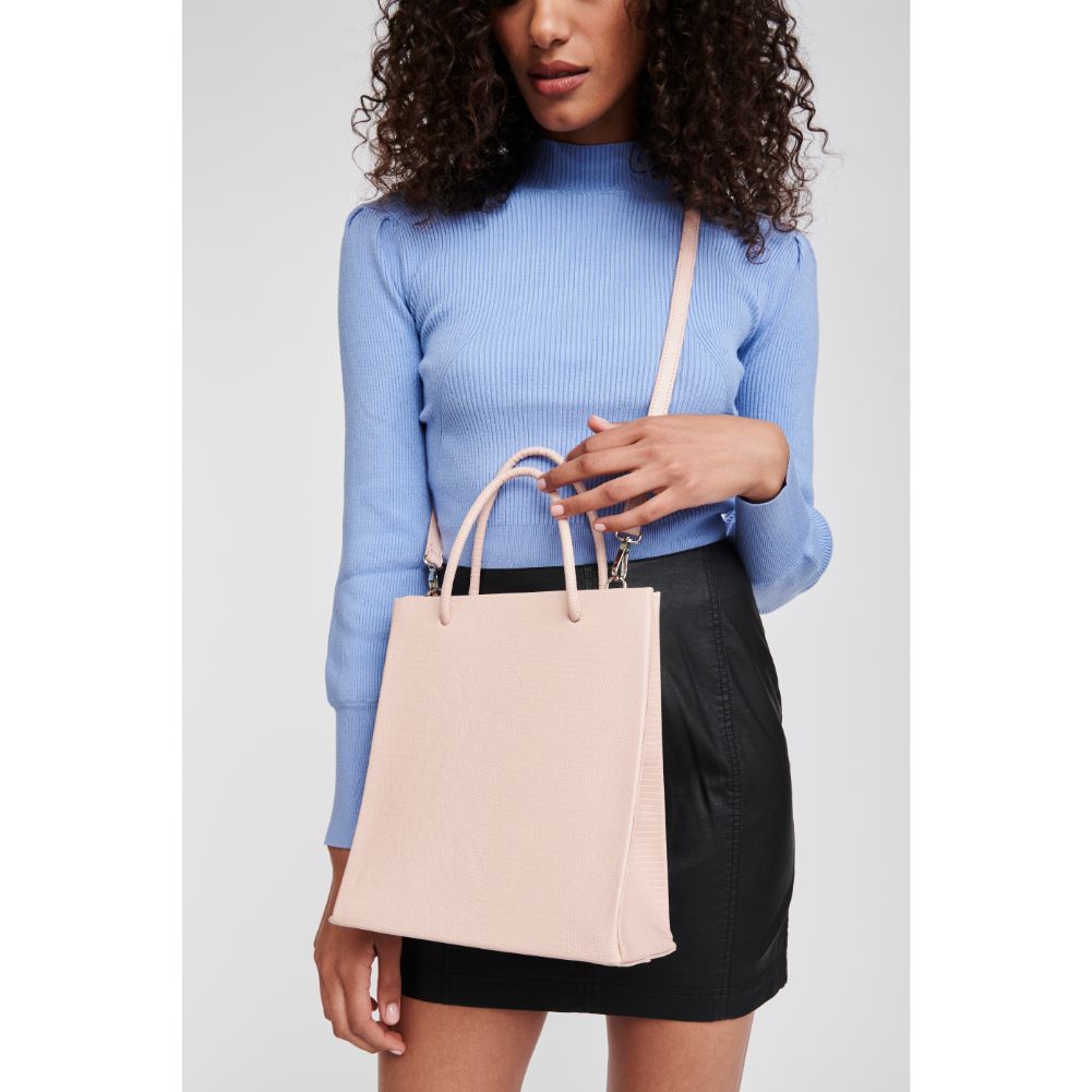 Woman wearing Ballet Moda Luxe Piper Tote 842017125136 View 1 | Ballet