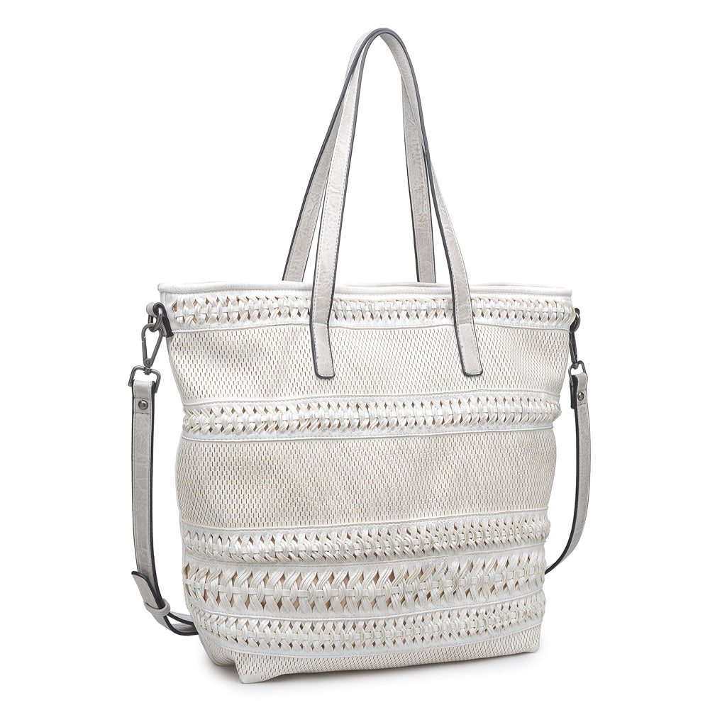 Product Image of Moda Luxe Magdelena Tote 842017113836 View 2 | White