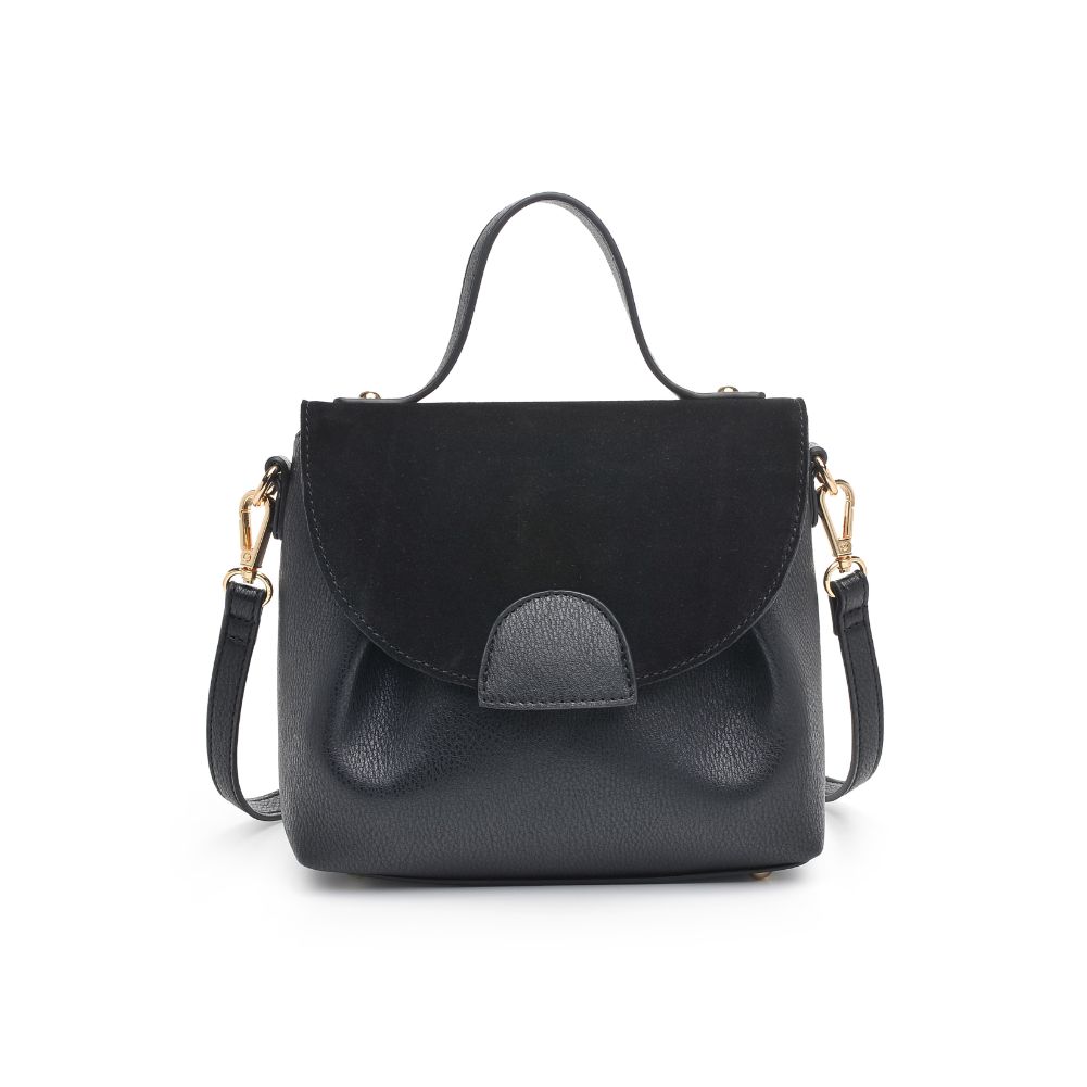 Woman wearing Black Moda Luxe Alana Messenger 842017127116 View 5 | Black