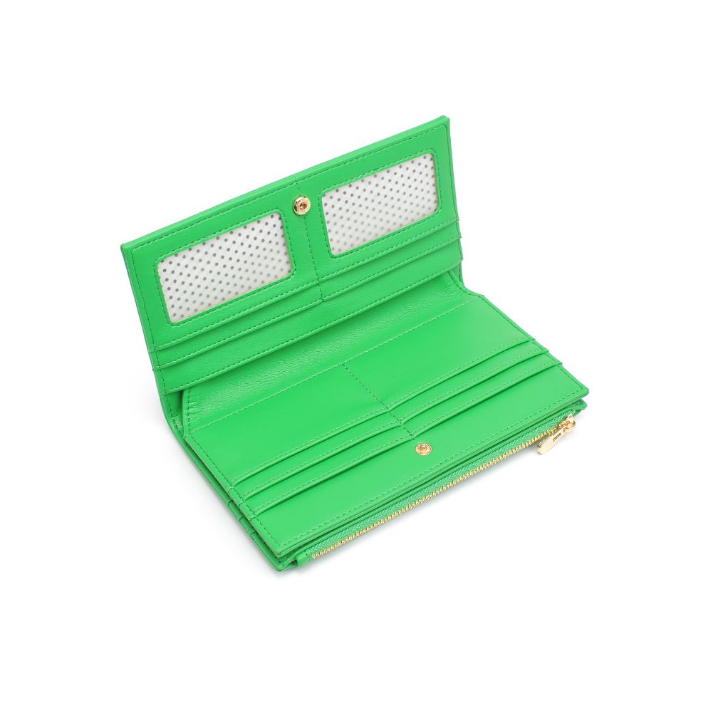 Woman wearing Kelly Green Moda Luxe Thalia Wallet 842017132387 View 9 | Kelly Green