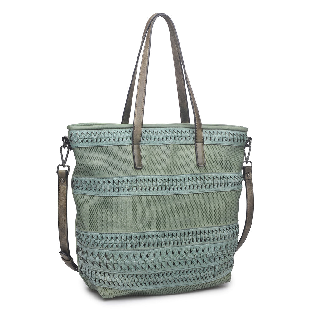 Product Image of Moda Luxe Magdelena Tote 842017113850 View 2 | Green