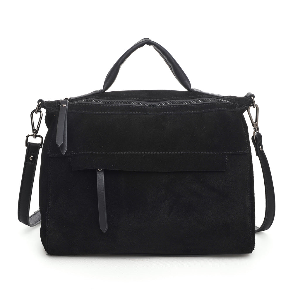 Product Image of Moda Luxe Harrison Satchel 842017116004 View 5 | Black