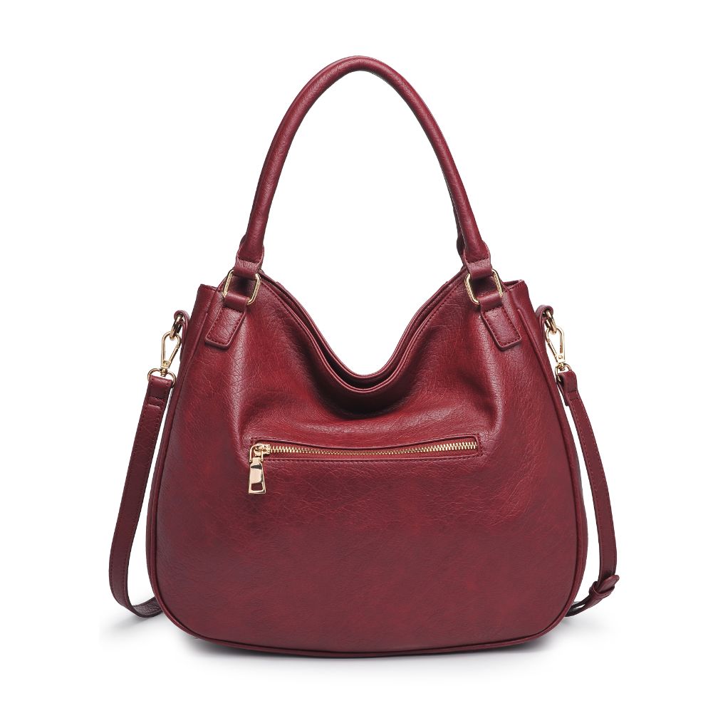 Product Image of Moda Luxe Lindsay Hobo 842017128168 View 7 | Maroon