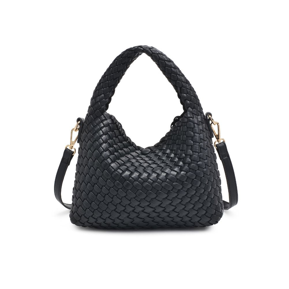 Woman wearing Black Moda Luxe Jessamine Crossbody 842017132189 View 7 | Black