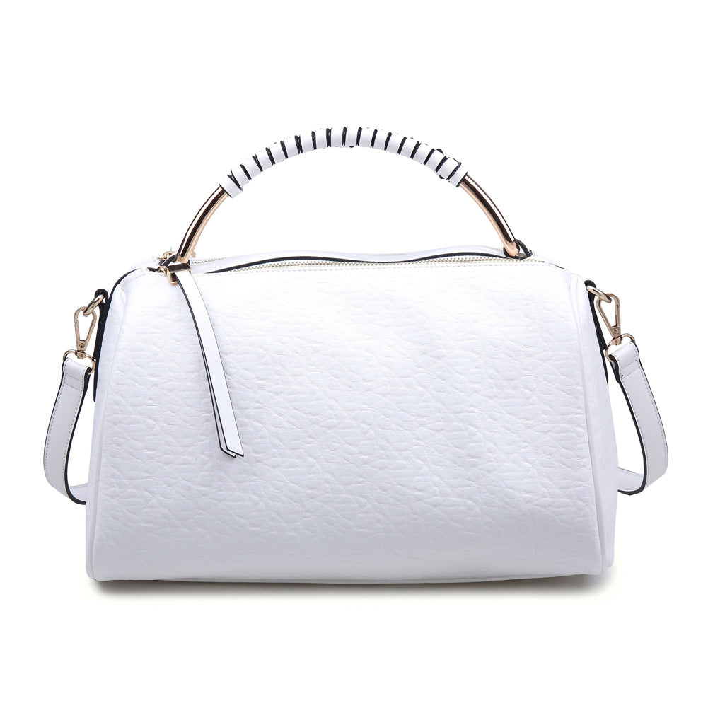 Product Image of Moda Luxe Petra Satchel 842017114222 View 3 | White