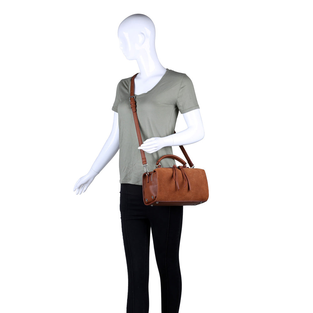 Product Image of Moda Luxe Hudson Satchel 842017115618 View 5 | Tan