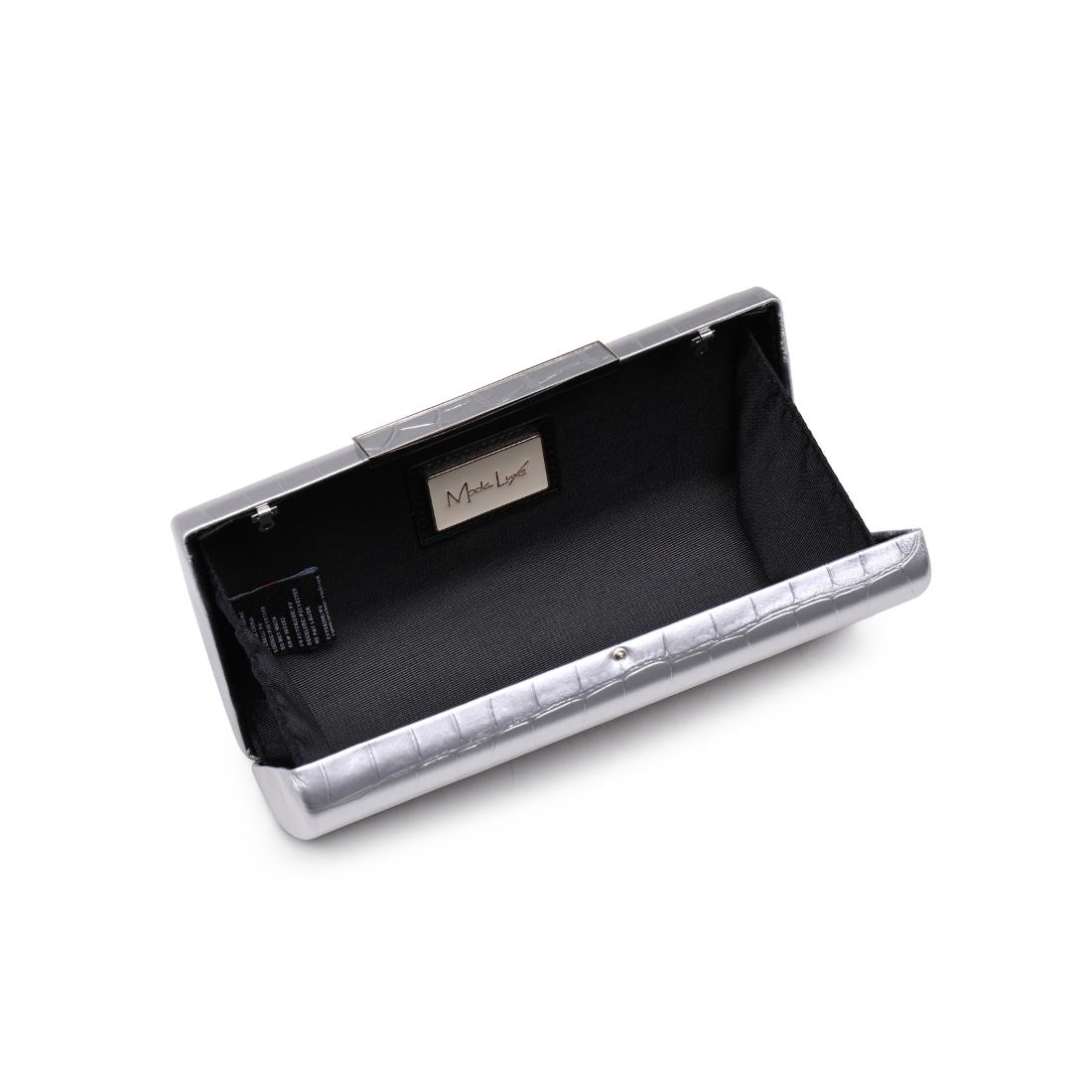 Product Image of Moda Luxe Sienna Evening Bag 842017139720 View 8 | Silver
