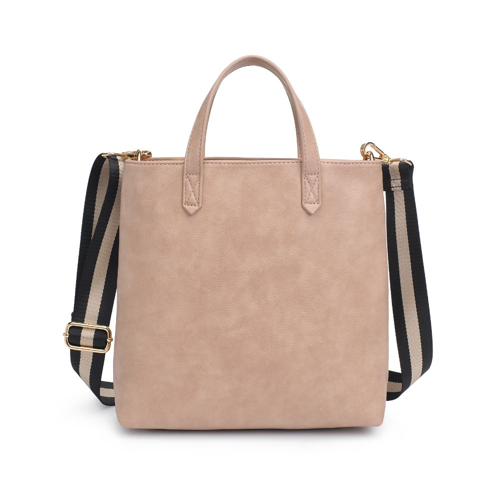 Woman wearing Natural Moda Luxe Selena Mini Tote 842017126829 View 5 | Natural