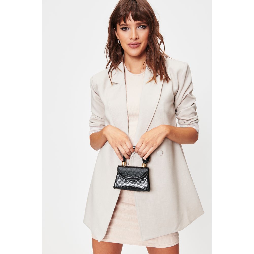 Woman wearing Black Moda Luxe Anna Crossbody 842017128441 View 4 | Black