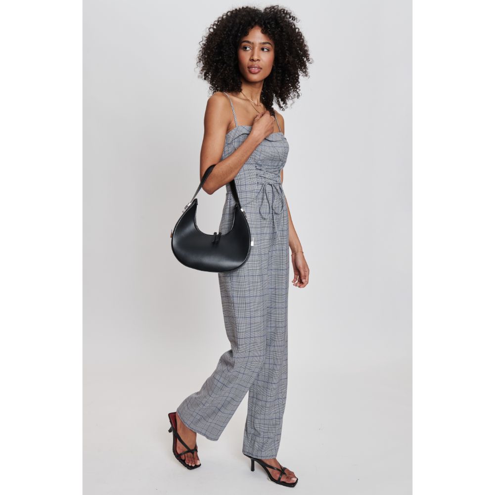Woman wearing Black Moda Luxe Haisley Hobo 842017132448 View 3 | Black