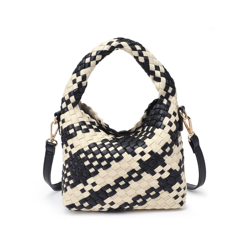 Woman wearing Black Ivory Moda Luxe Jessamine Crossbody 842017135722 View 5 | Black Ivory