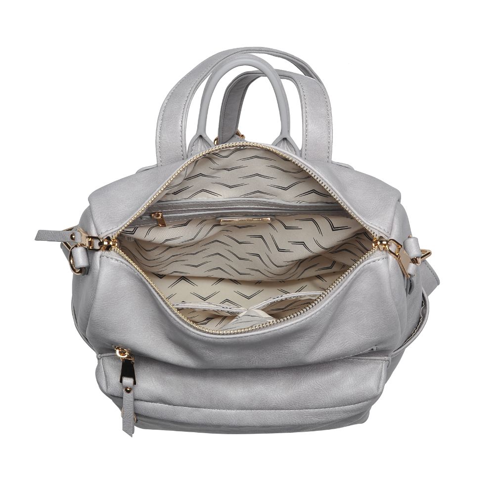 Product Image of Moda Luxe Riley Backpack 842017129424 View 8 | Grey