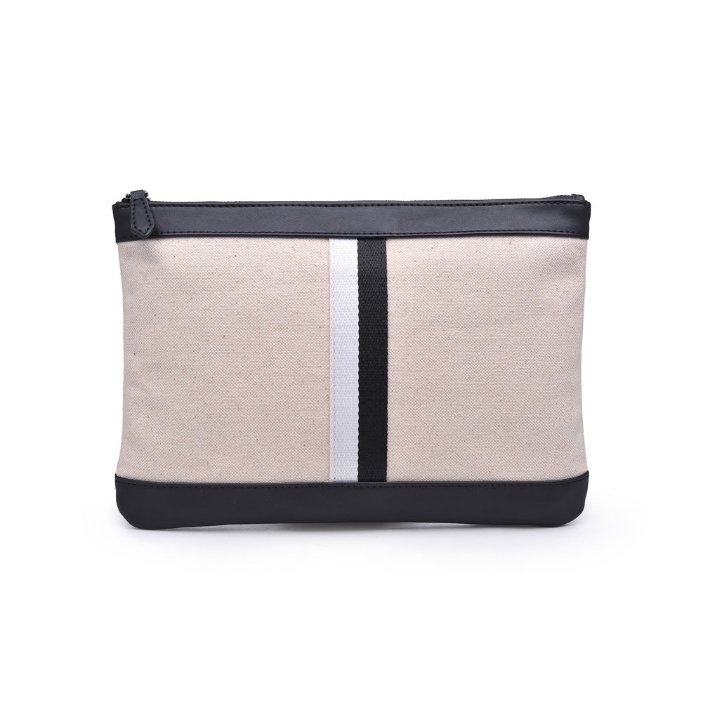 Product Image of Moda Luxe Ibiza Clutch 842017120247 View 5 | Beige Black