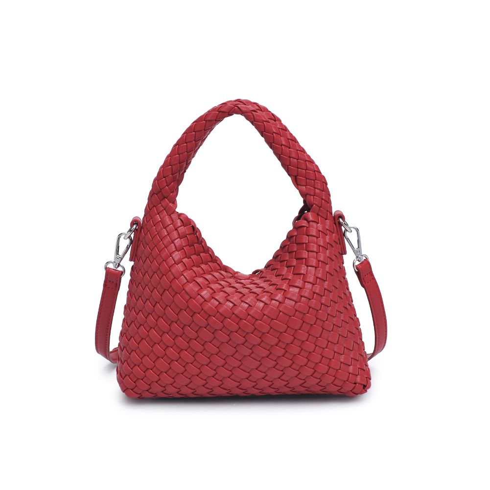 Woman wearing Red Moda Luxe Jessamine Crossbody 842017133056 View 7 | Red