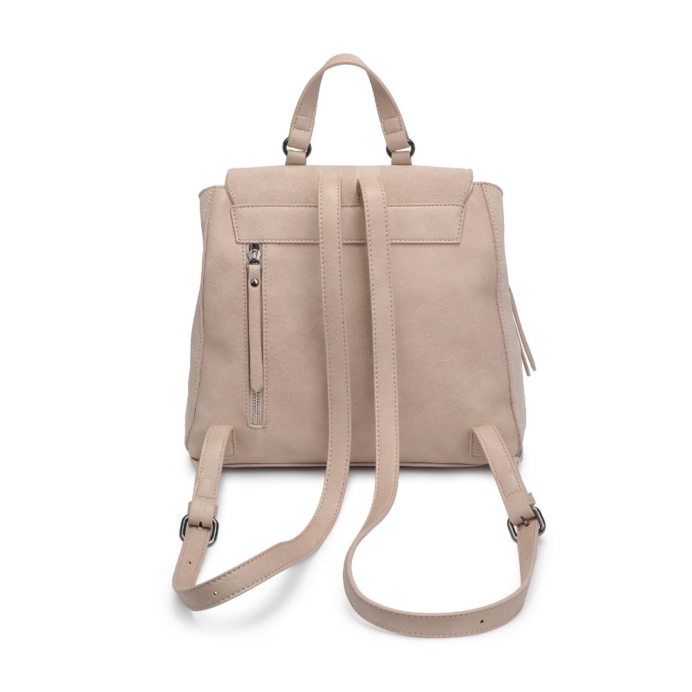 Woman wearing Natural Moda Luxe Charlie Backpack 842017127055 View 7 | Natural