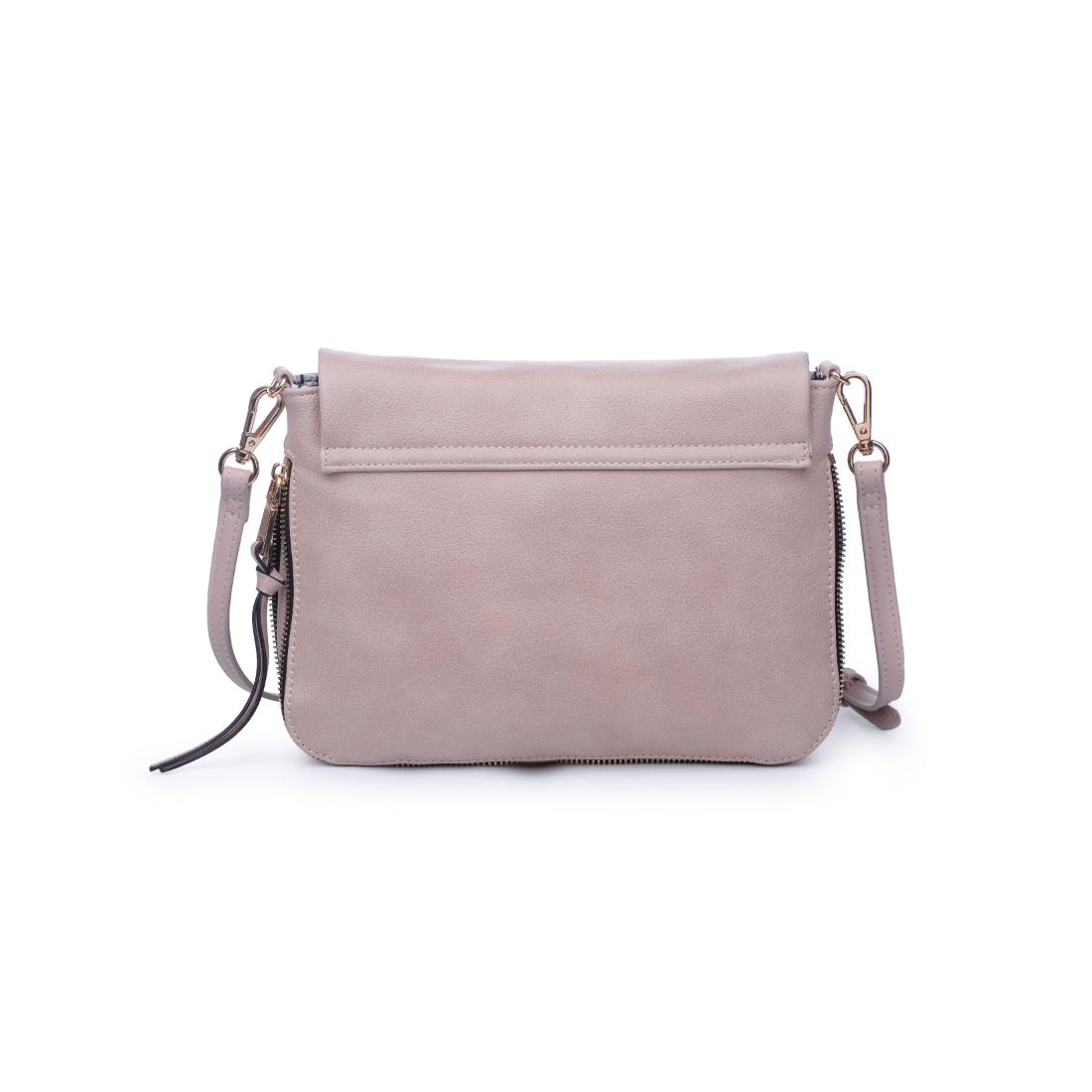 Woman wearing Natural Moda Luxe Easy Foldover Crossbody 842017139850 View 7 | Natural
