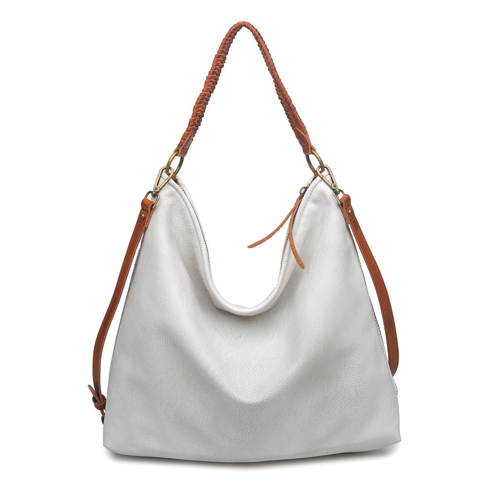 Product Image of Moda Luxe Alexa Hobo 842017113652 View 3 | White