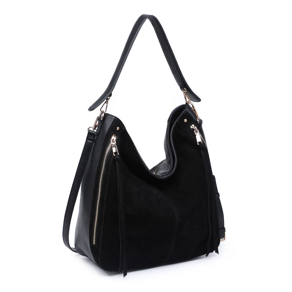 Product Image of Moda Luxe Emilia Hobo 842017130666 View 6 | Black