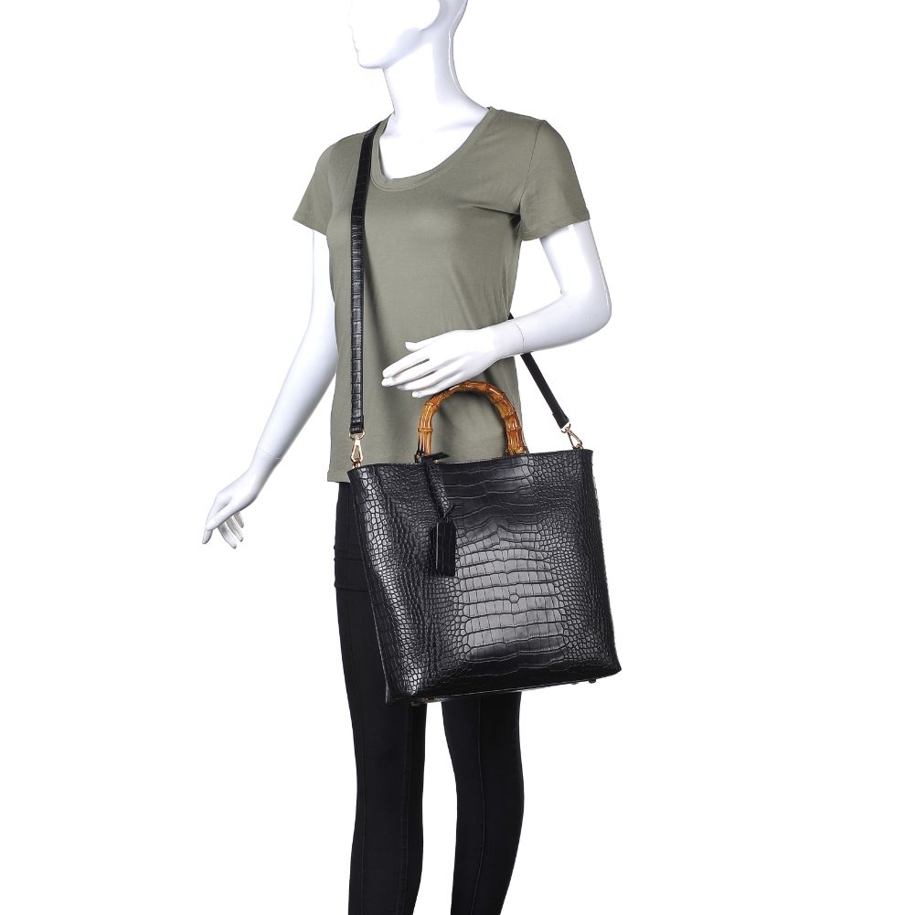 Product Image of Moda Luxe Tessa Tote 842017124979 View 5 | Black