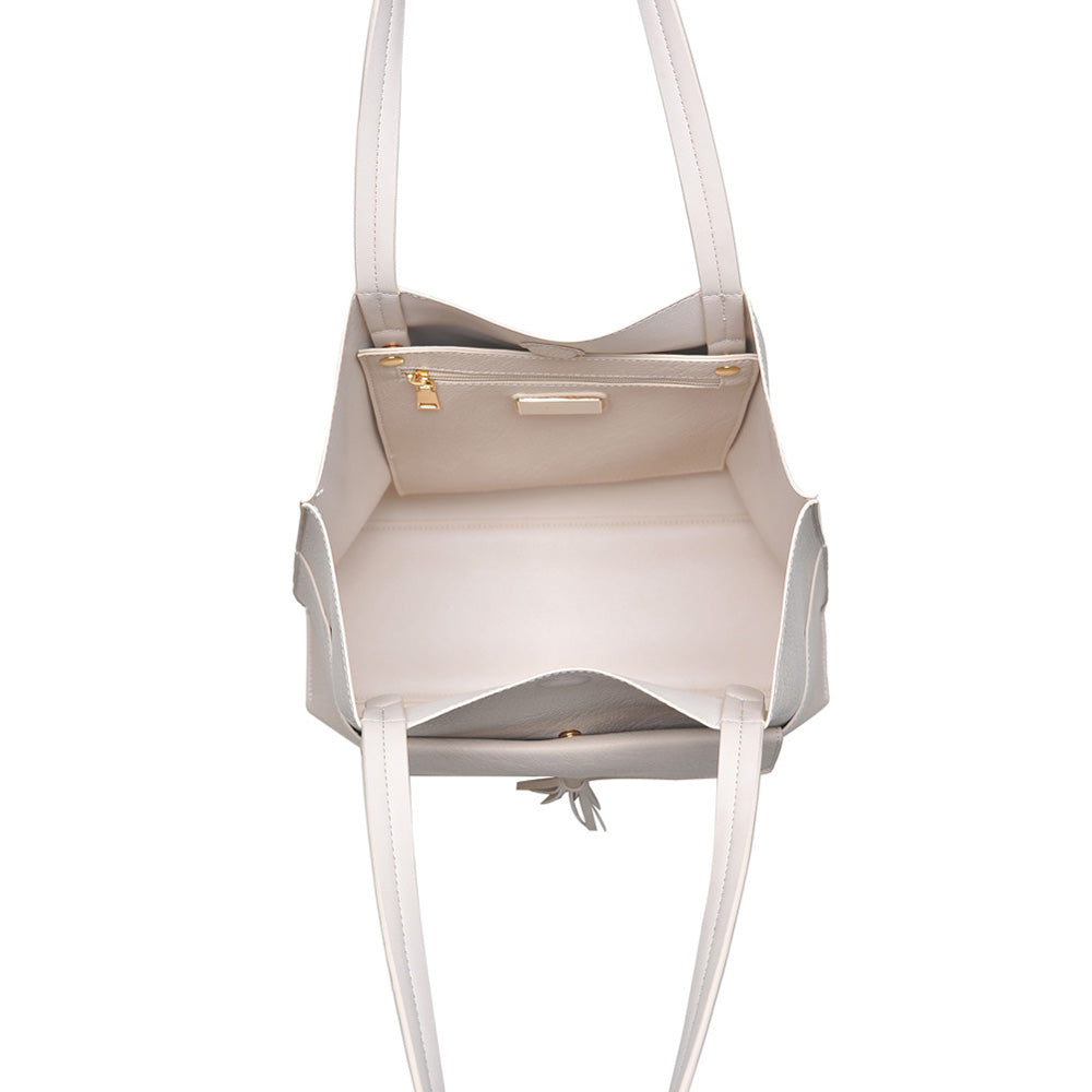 Product Image of Moda Luxe Odyssey Tote 842017112174 View 4 | Cream
