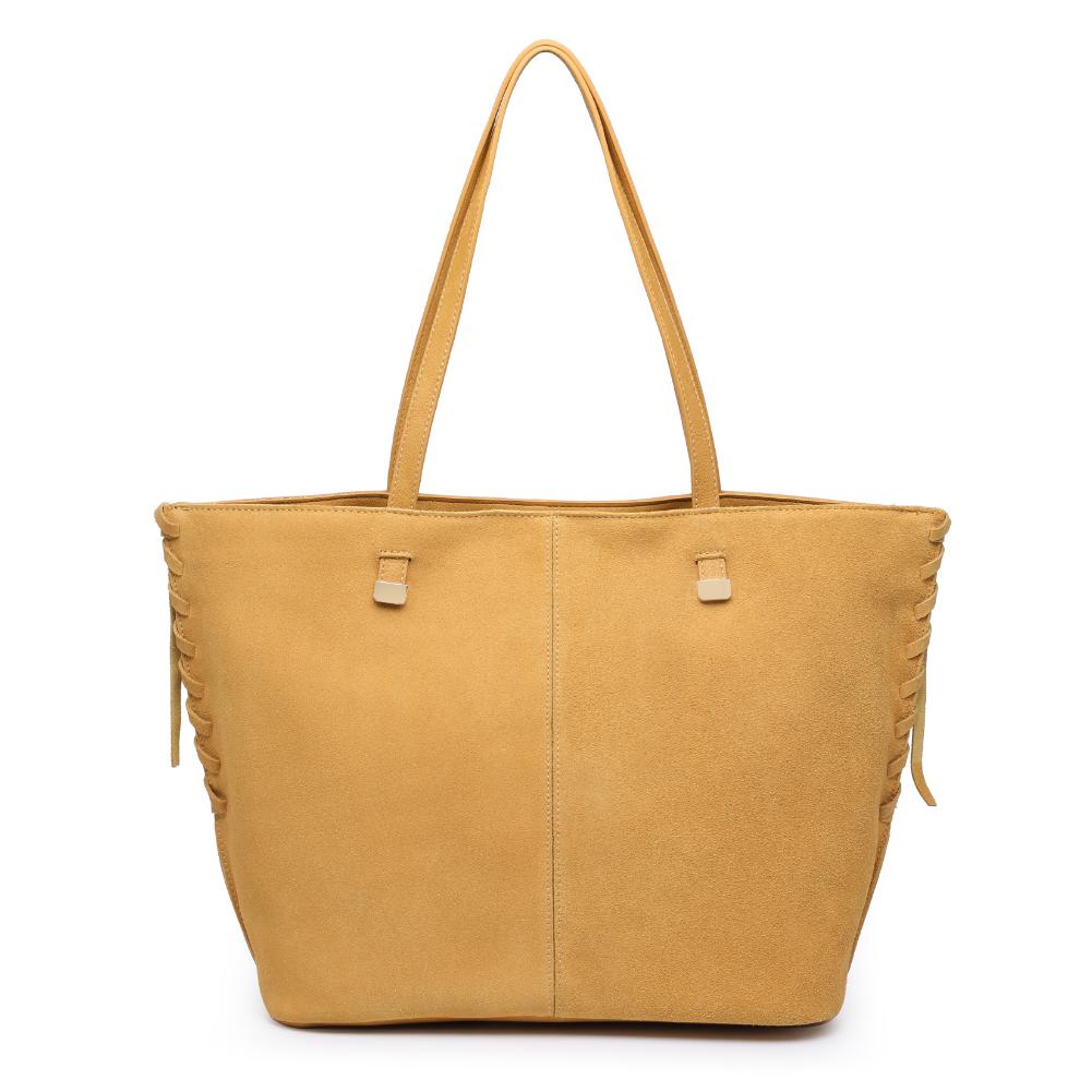 Woman wearing Honey Moda Luxe Queen Tote 842017136224 View 5 | Honey