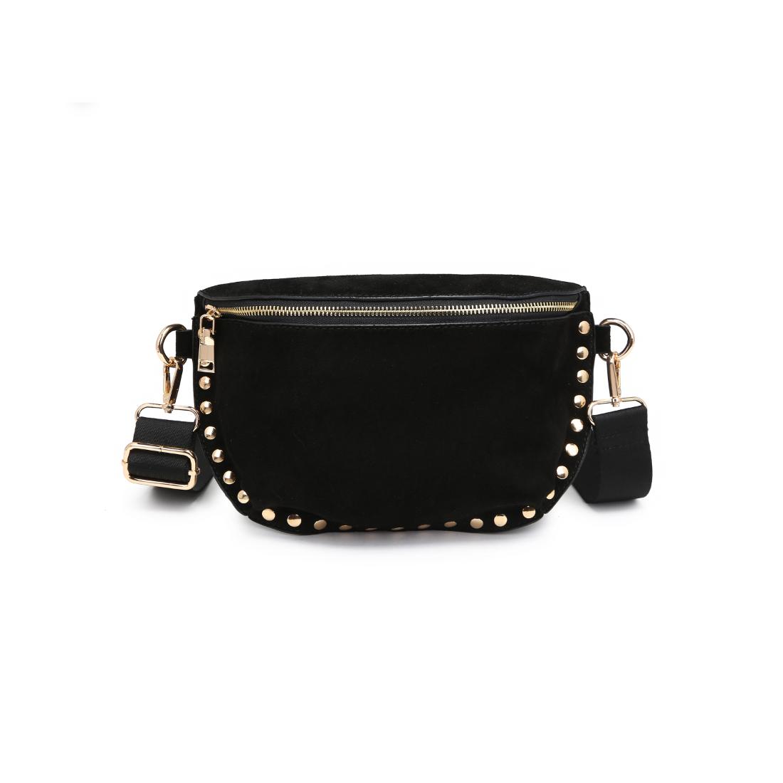 Moda Luxe Gizelle-Suede Belt Bag 842017139706 View 5 | Black