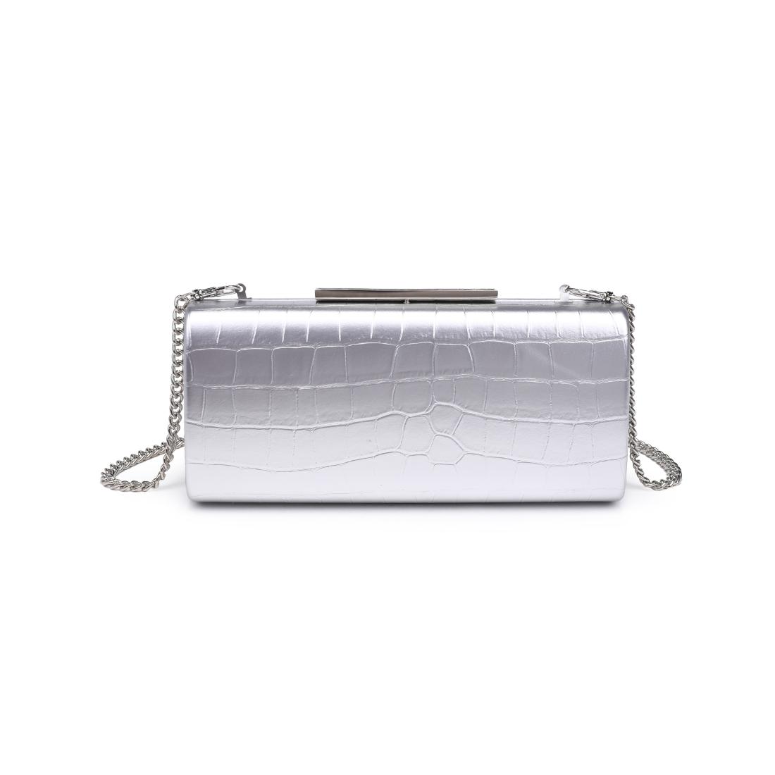 Product Image of Moda Luxe Sienna Evening Bag 842017139720 View 5 | Silver