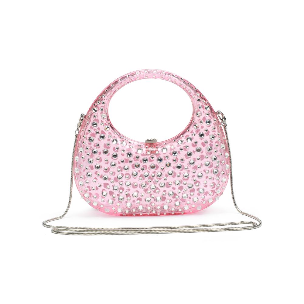Woman wearing Pink Moda Luxe Vianca Evening Bag 842017133988 View 7 | Pink