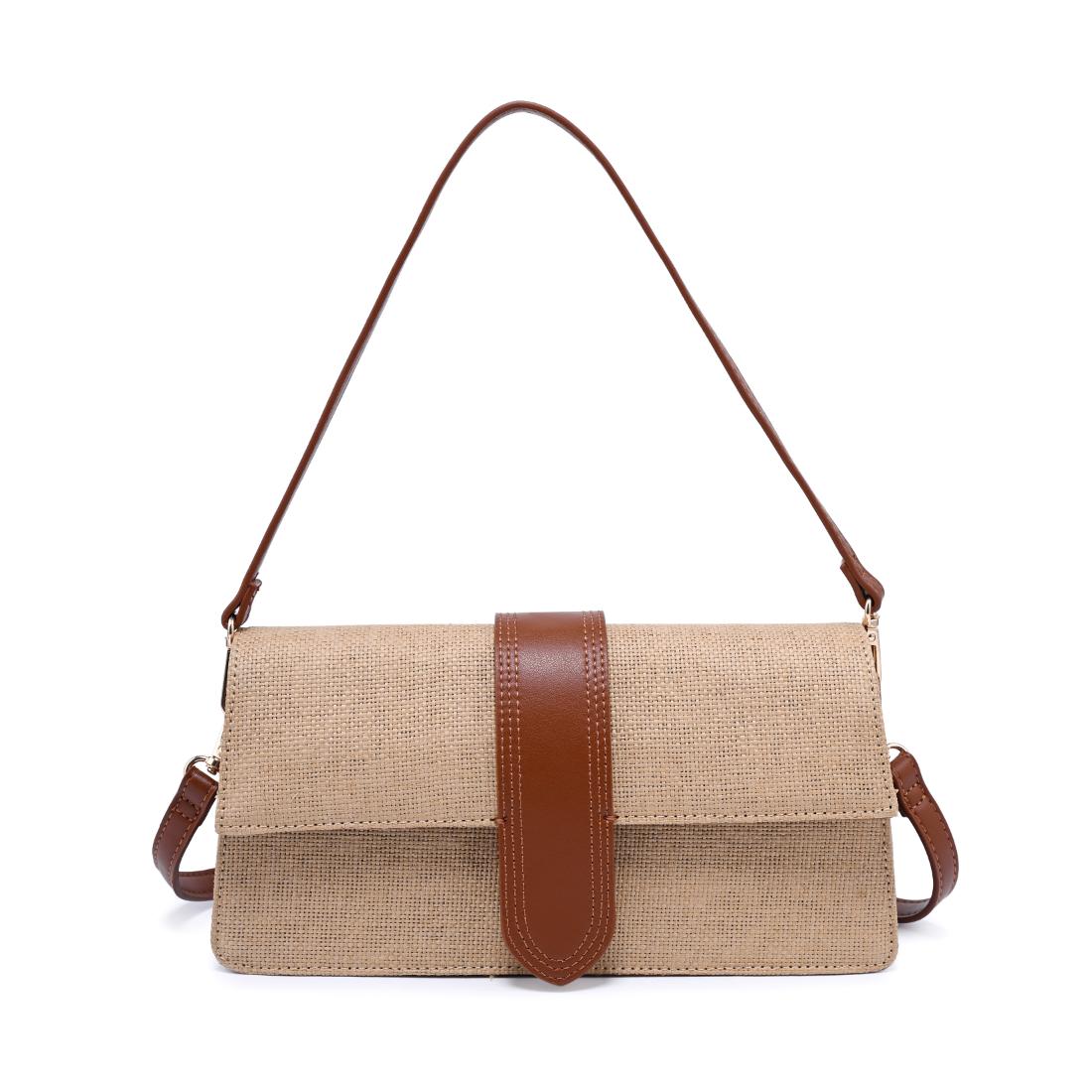 Product Image of Moda Luxe Violet - Straw Crossbody 840611150837 View 5 | Natural Tan