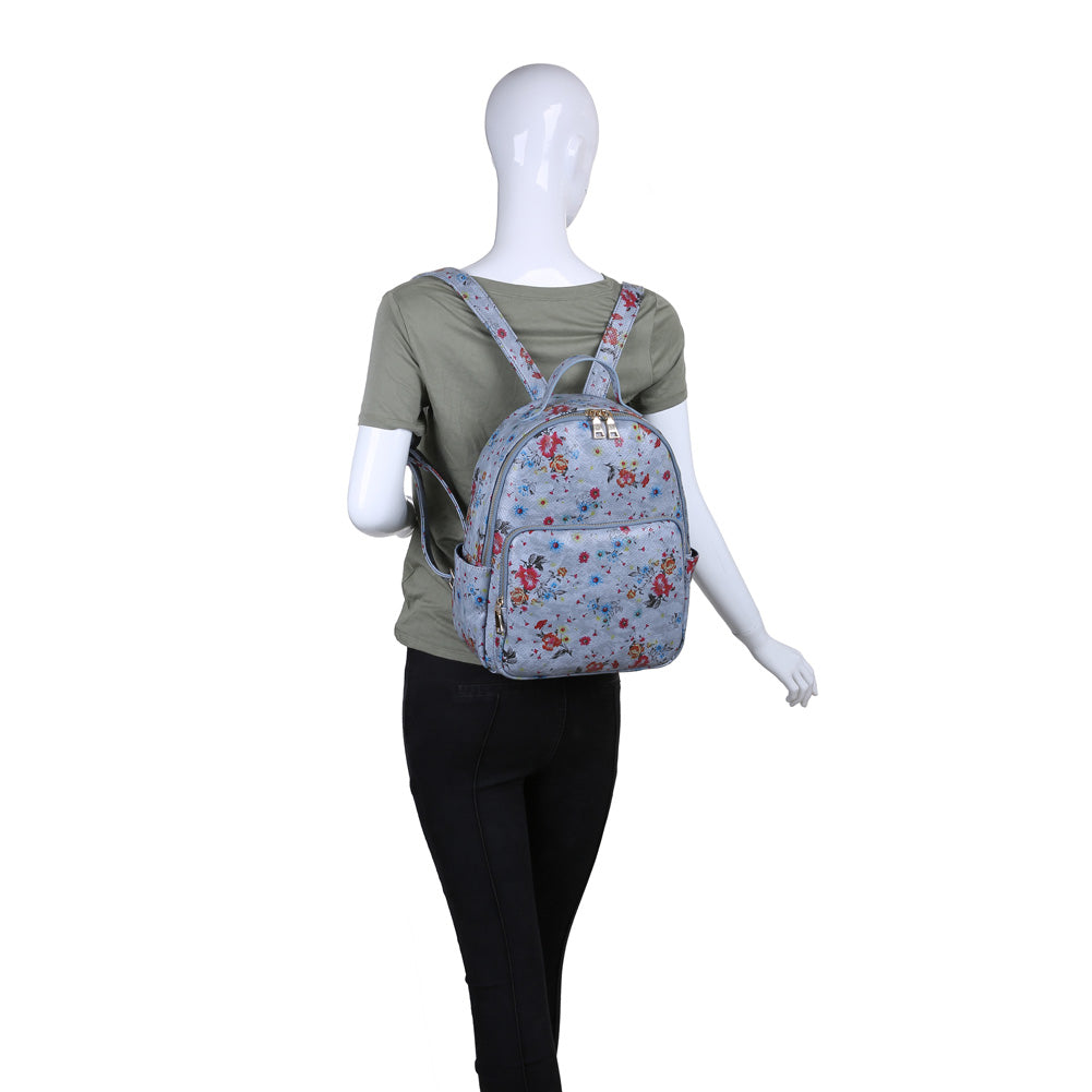 Product Image of Moda Luxe Nancy Backpack 842017119722 View 5 | Blue