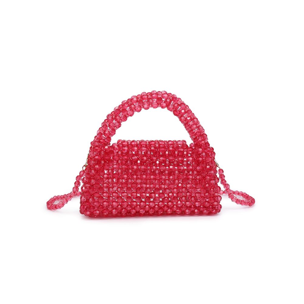 Woman wearing Fuchsia Moda Luxe Dolly Evening Bag 842017133452 View 7 | Fuchsia