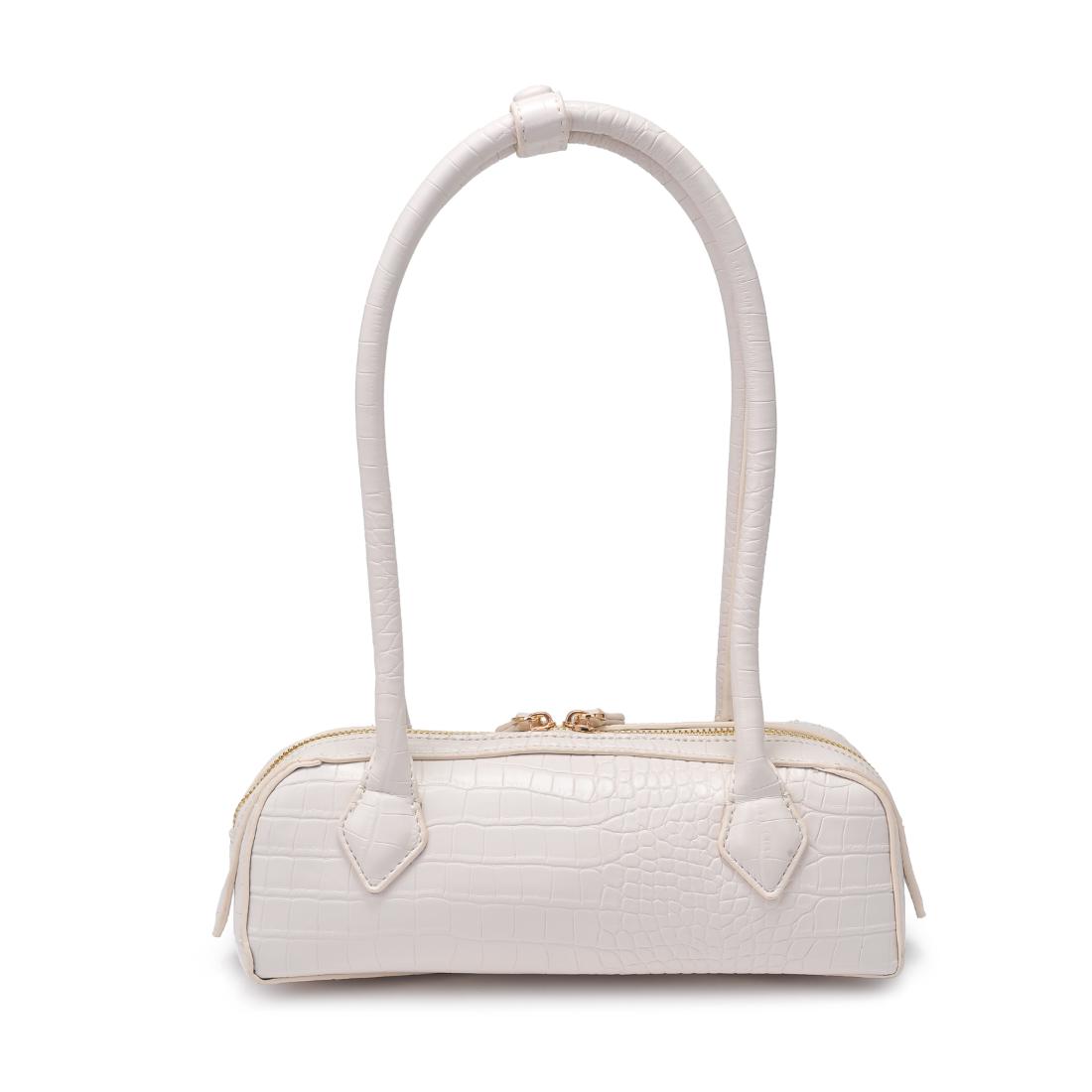 Woman wearing Ivory Moda Luxe Lola Shoulder Bag 842017139256 View 7 | Ivory