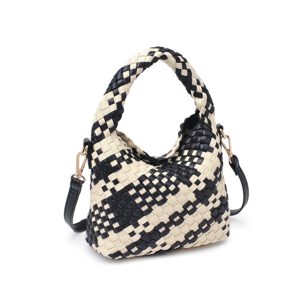 Woman wearing Black Ivory Moda Luxe Jessamine Crossbody 842017135722 View 6 | Black Ivory