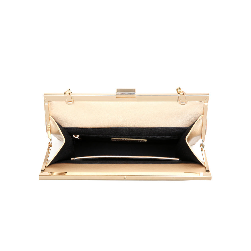 Product Image of Moda Luxe Anastasia Clutch 842017116516 View 4 | Gold