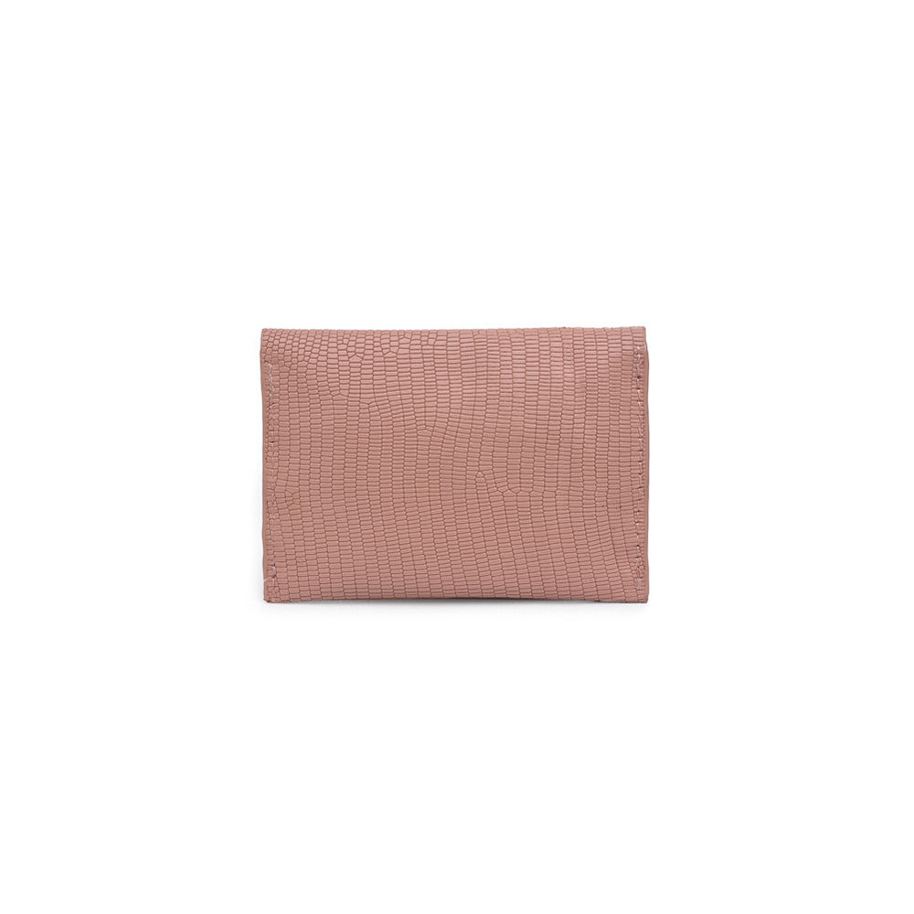 Product Image of Moda Luxe Elle Croc Petite Card Holder 842017119951 View 3 | Mauve