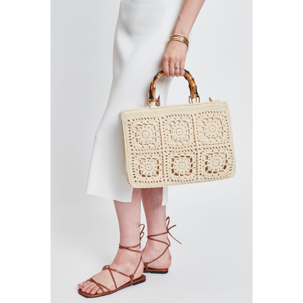 Woman wearing Bone Moda Luxe Katya Tote 842017131212 View 2 | Bone