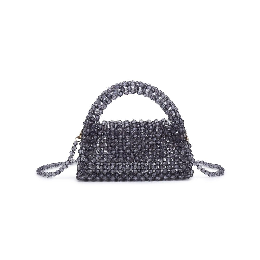 Woman wearing Smoke Moda Luxe Dolly Evening Bag 842017133483 View 5 | Smoke