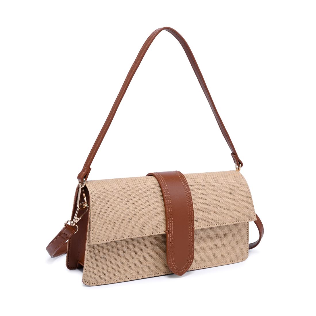 Moda Luxe Violet - Straw Crossbody 842017142133 View 6 | Natural Tan