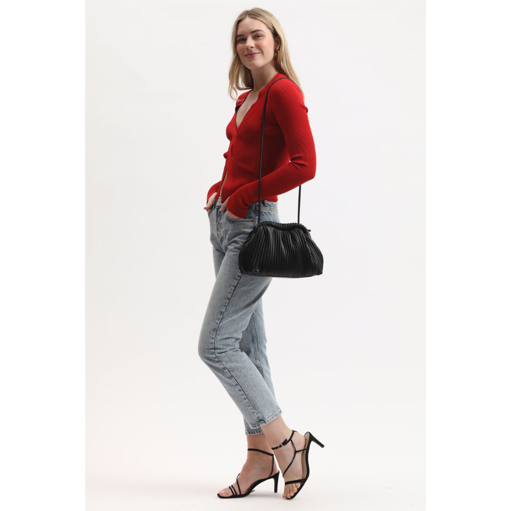 Woman wearing Black Moda Luxe Metzi Crossbody 842017134183 View 3 | Black