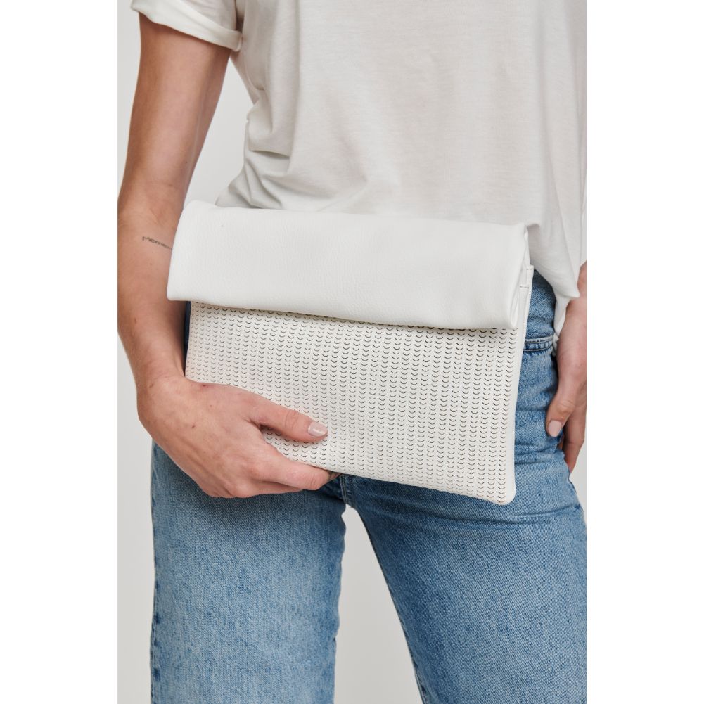Woman wearing White Moda Luxe Amelia Crossbody 842017123811 View 2 | White