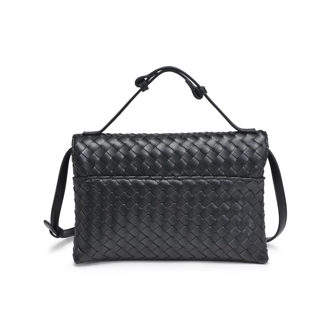 Woman wearing Black Moda Luxe Harper Crossbody 842017139317 View 7 | Black