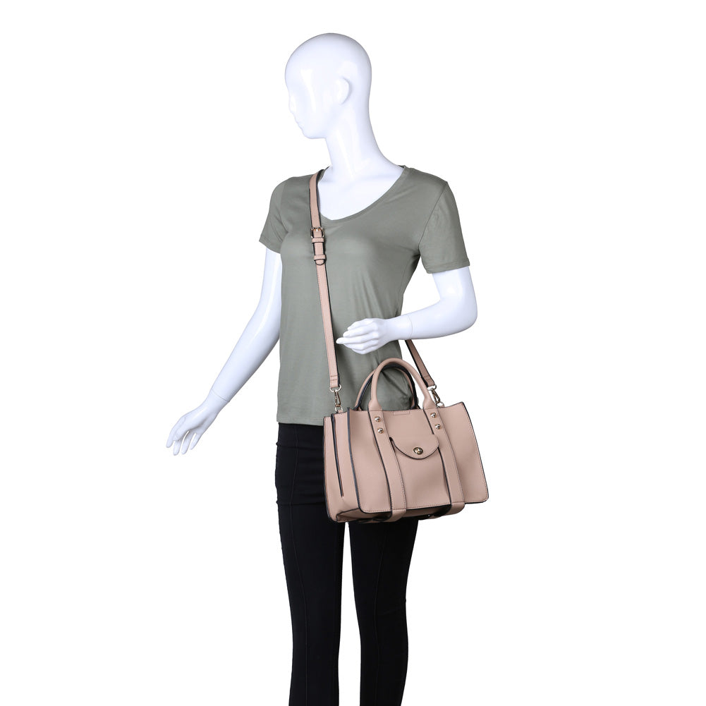 Product Image of Moda Luxe Rockefeller Satchel 842017115588 View 5 | Camel