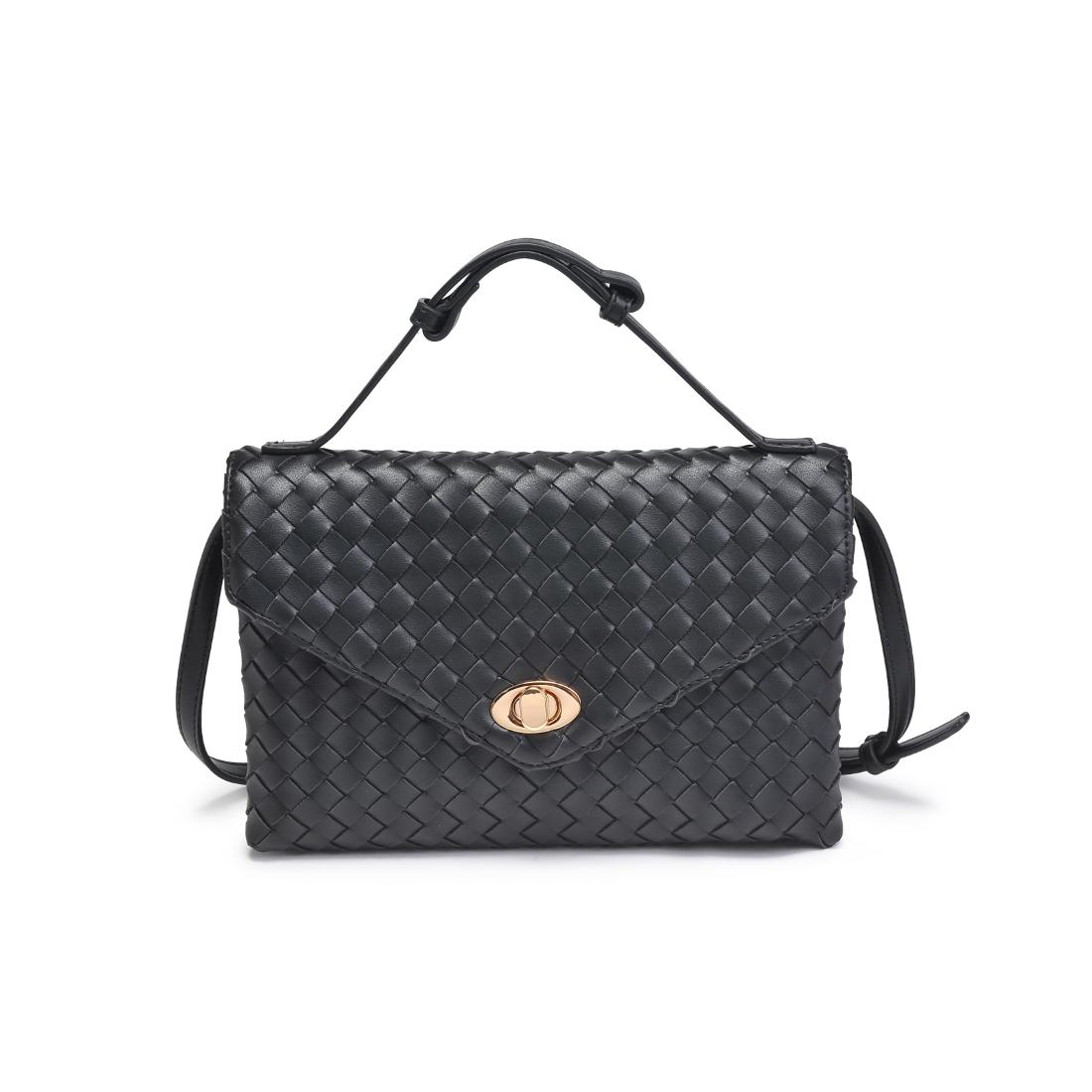 Woman wearing Black Moda Luxe Harper Crossbody 842017139317 View 5 | Black