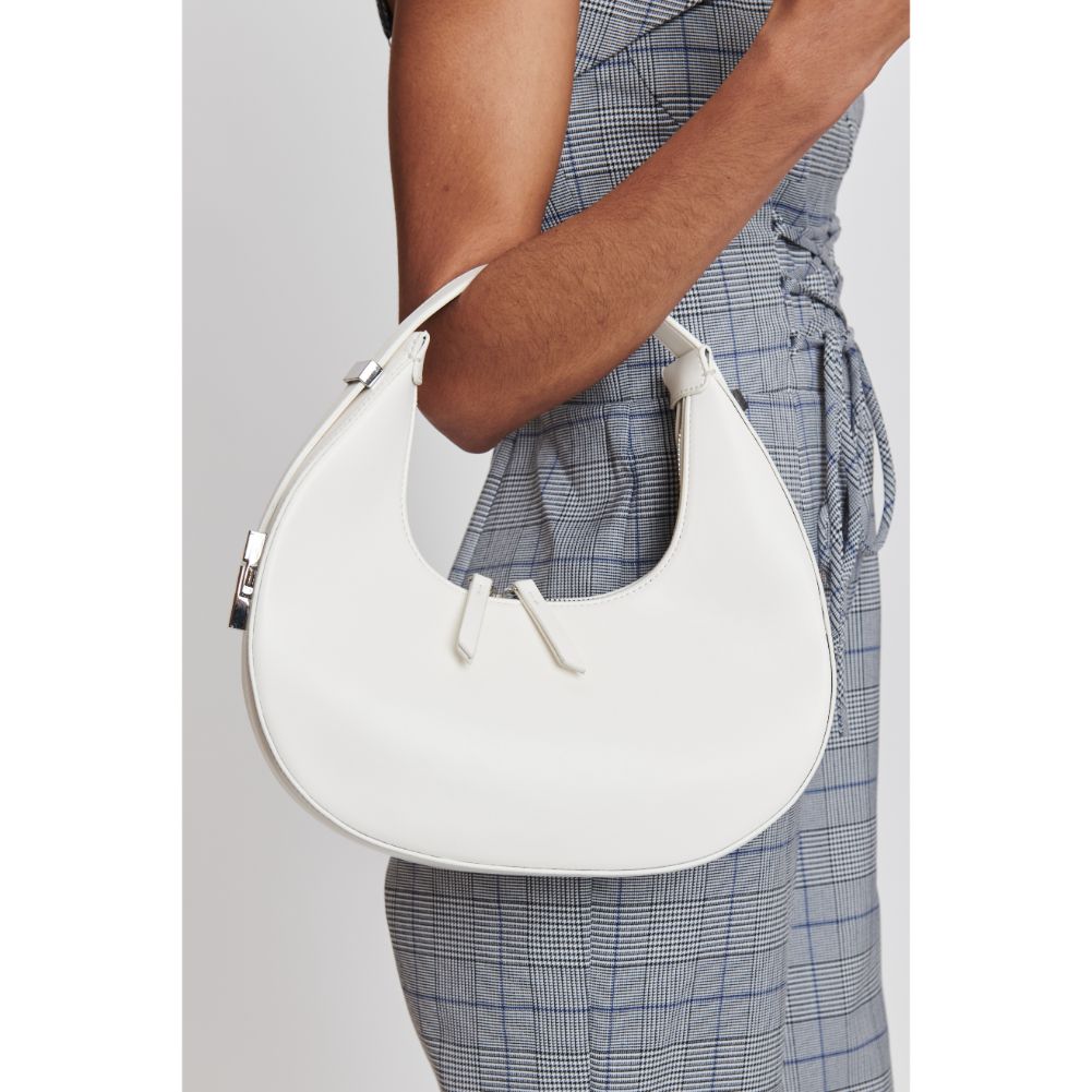 Woman wearing White Moda Luxe Haisley Hobo 842017132455 View 1 | White