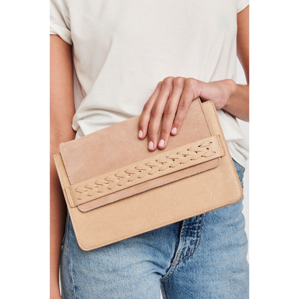 Woman wearing Cream Moda Luxe Jade Clutch 842017104261 View 2 | Cream