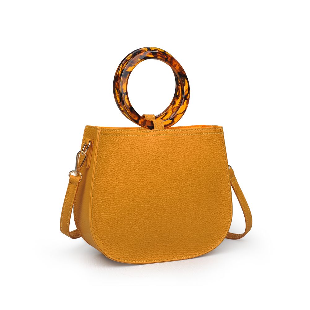 Moda Luxe Savanah Pebble Crossbody 842017121565 View 6 | Mustard