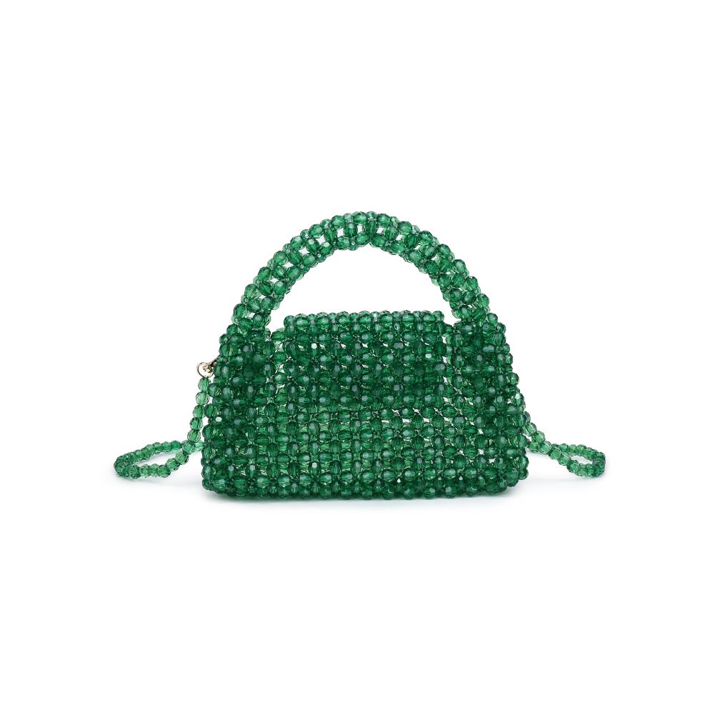 Woman wearing Green Moda Luxe Dolly Evening Bag 842017133445 View 5 | Green