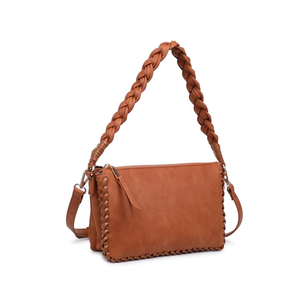 Product Image of Moda Luxe Velveta Crossbody 842017135364 View 6 | Tan